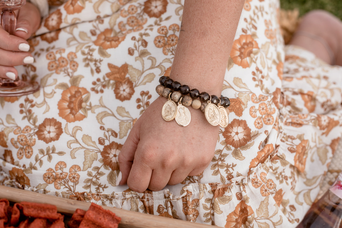 crystal-jewellery-for-gifts BRACELET GOLD | SMOKEY QUARTZ