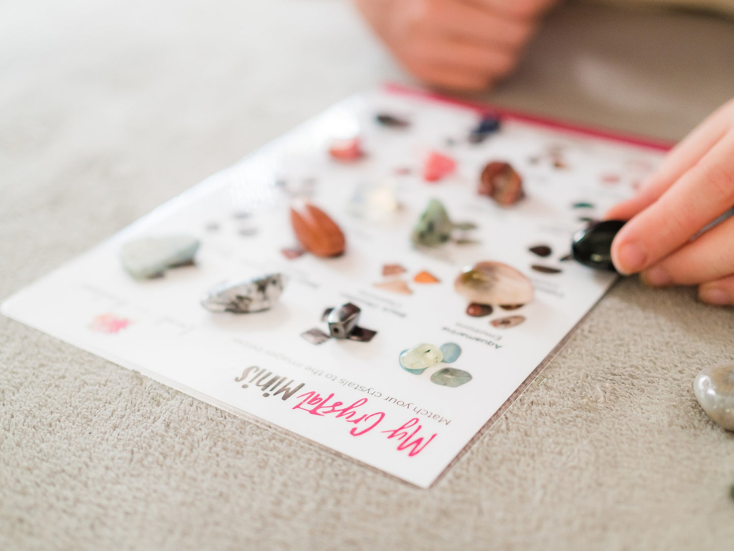 Crystal sorting kit, crystals, Australian Boho shop, starter kit for kids.