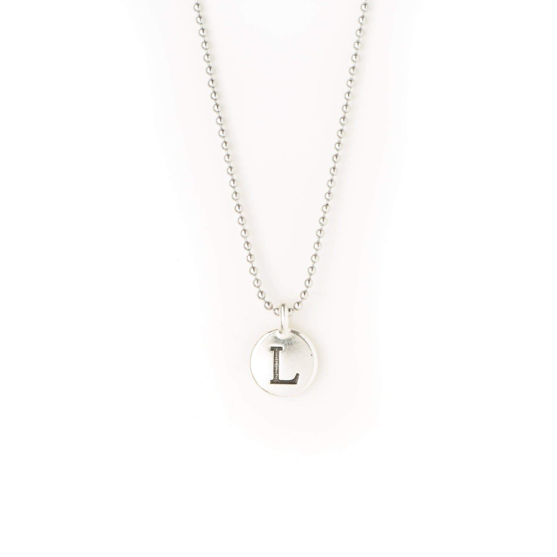 crystal-jewellery-for-gifts INTITAL NECKLACE | SILVER