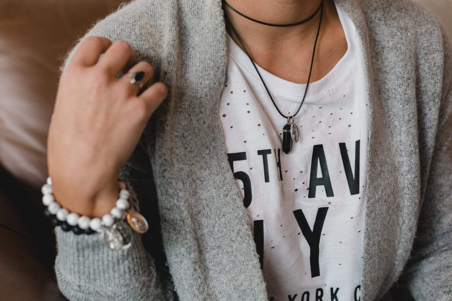 crystal-jewellery-for-gifts NECKLACE | BLACK CHOKER SILVER